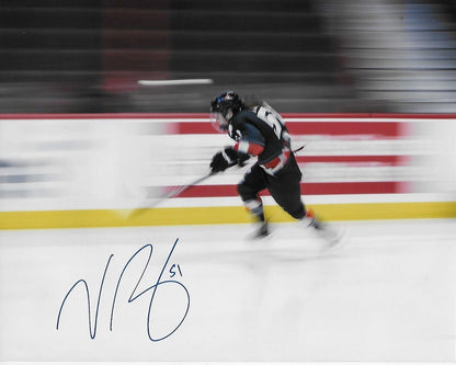 Signed Victoria Bach Team Canada Womens Hockey Olympics 8x10 Photo # 2 Original