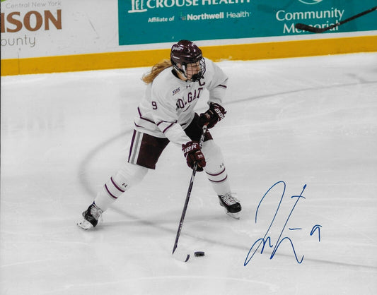Photo 2 8x10 signée par Jessie Eldridge, équipe canadienne de hockey féminin de l'Université Colgate
