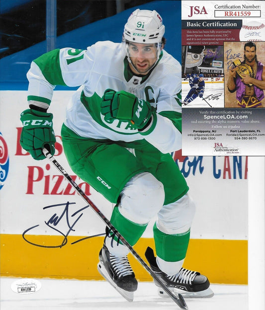 Photo 8x10 signée John Tavares des Maple Leafs de Toronto, 2 authentifications JSA originales