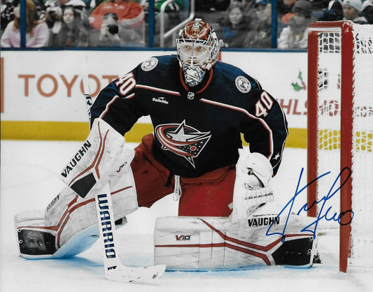 Signed Daniil Tarasov Columbus Blue Jackets Autographed 8x10 Photo #2 Original