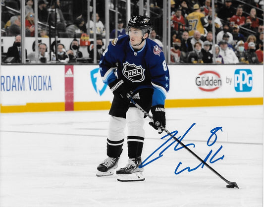Signed  Zach Werenski Columbus Blue Jackets All Star 8x10 #5 Photo Original
