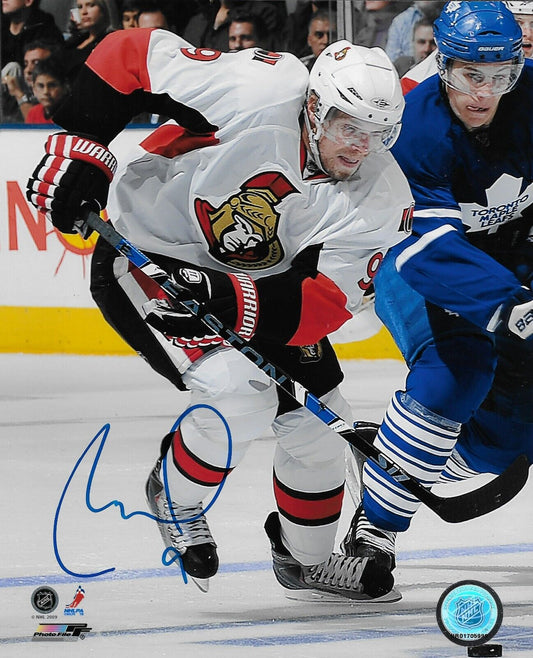 Photo autographiée 8x10 signée Milan Michalek des Sénateurs d'Ottawa #1