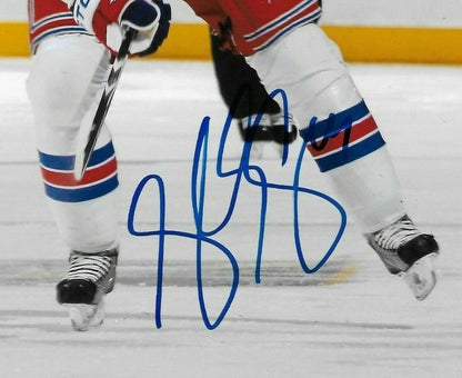 Signed Steve Eminger New York Rangers Autographed 8x10 Photo #1 Original
