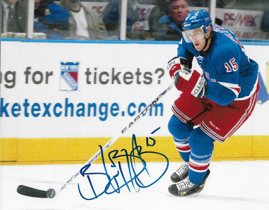 Signed Blair Betts New York Rangers Autographed 8x10 Photo #1 Original
