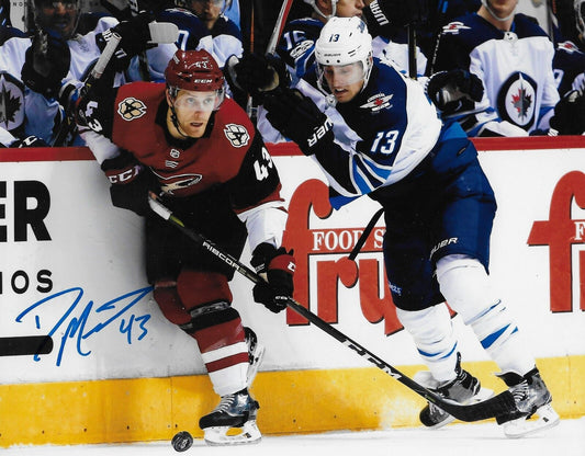 Photo autographiée 8x10 de Dakota Mermis des Arizona Coyotes #1 originale