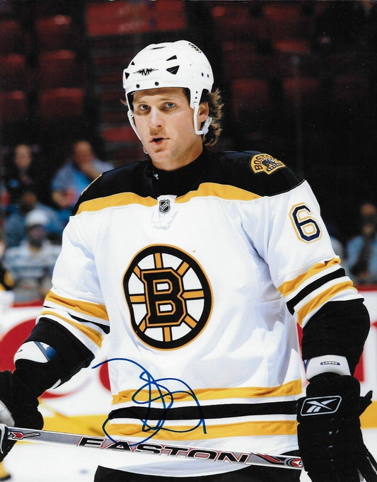 Signed Dennis Wideman Boston Bruins Autographed 8x10 Photo #2 Original