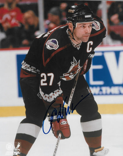 Signed Teppo Numminen  Arizona Coyotes Autographed 8x10 Photo #1 Original