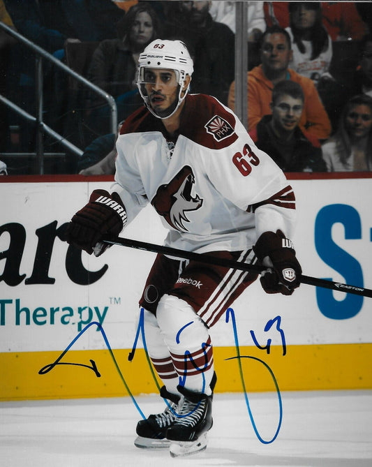 Photo autographiée 8x10 de Mike Ribeiro des Coyotes de l'Arizona #1