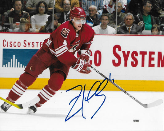 Photo autographiée 8x10 de Zbynek Michalek des Coyotes de l'Arizona n° 2