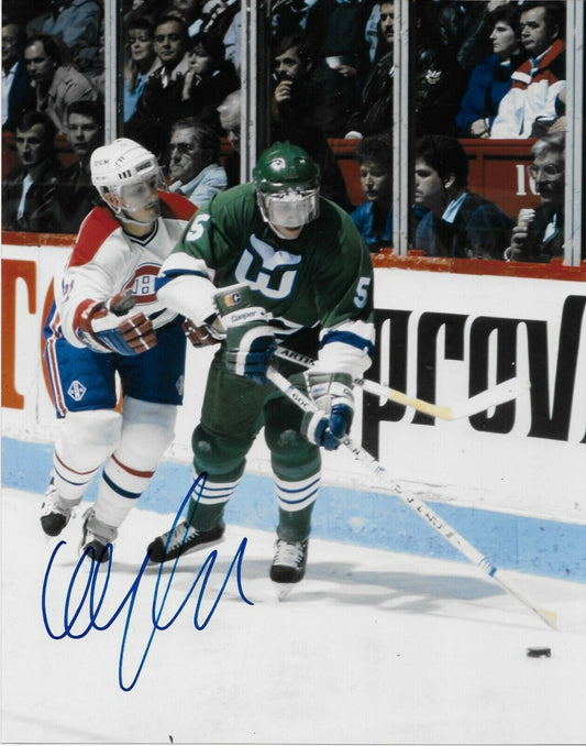 Signed Ulf Samuelsson Hartford Whalers Autographed 8x10 Photo #1 Original