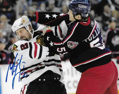 Signed Martin Lapointe Chicago Blackhawks Autographed 8x10 Photo #1 Original