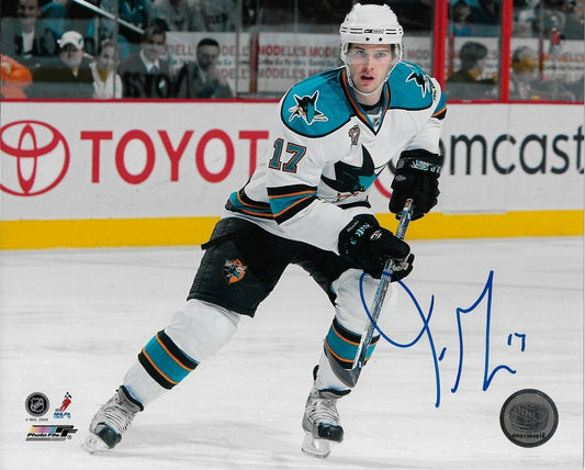 Signed Torrey Mitchell San Jose Sharks Autographed 8x10 Photo #1 Original