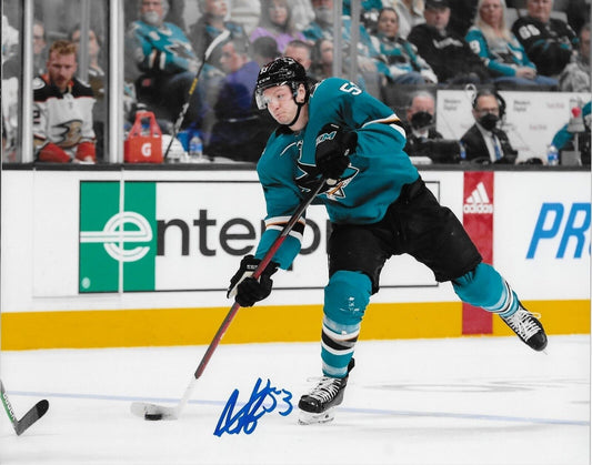 Signed Nicolas Meloche San Jose Sharks Autographed 8x10 Photo #1 Original