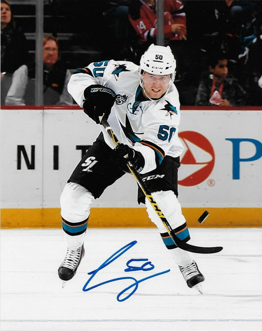 Signed Chris Tierney San Jose Sharks Autographed 8x10 Photo #1 Original