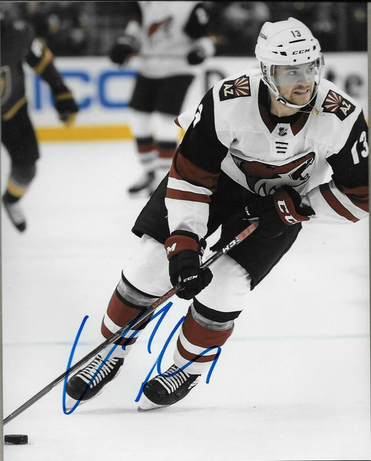 Signed Vinnie Hinostroza Arizona Coyotes Autographed 8x10 Photo #1 Original