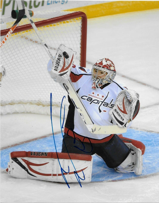 Signed Michal Neuvirth Washington Capitals Autographed 8x10 Photo #1 Original