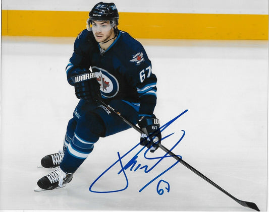 Photo autographiée 8x10 de Michael Frolik des Jets de Winnipeg #1 originale