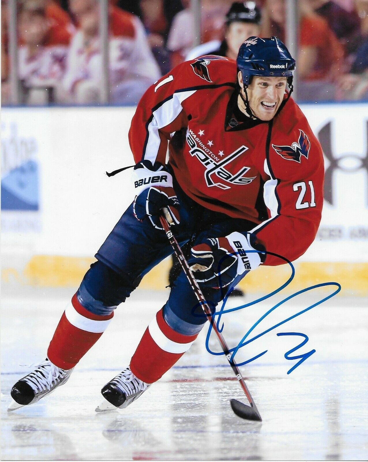 Signed Brooks Laich Washington Capitals Autographed 8x10 Photo #2 Original