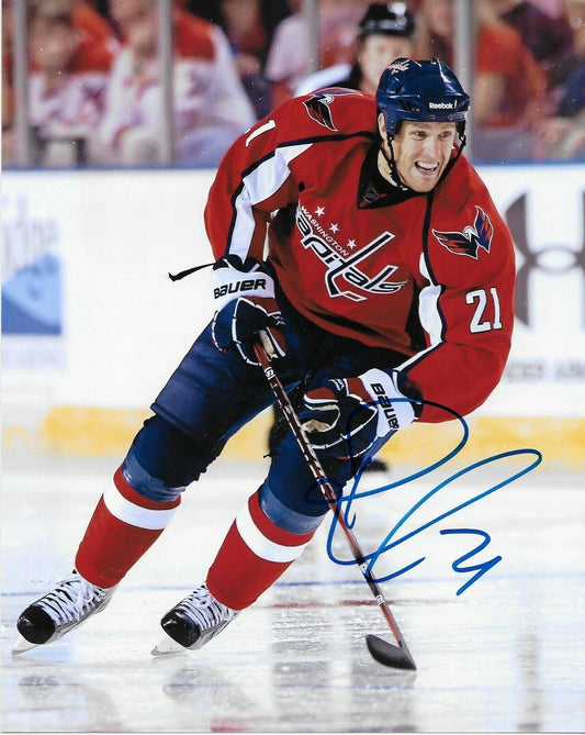 Signed Brooks Laich Washington Capitals Autographed 8x10 Photo #2 Original