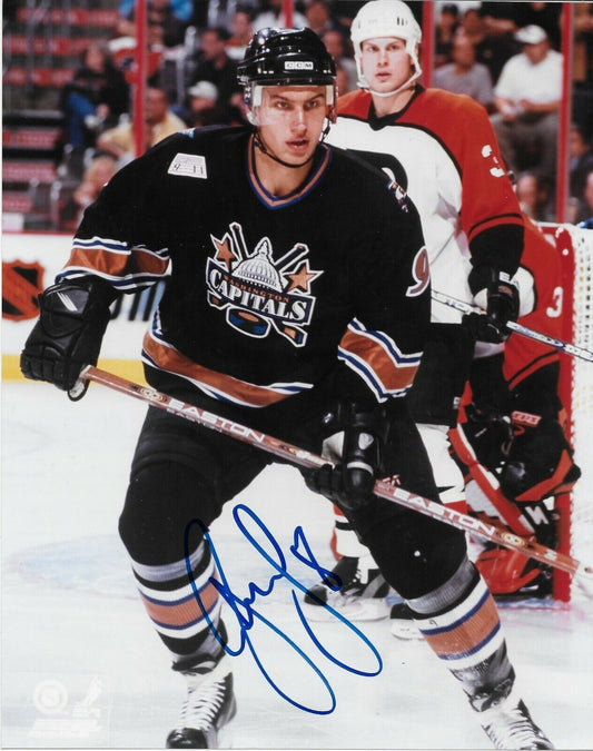 Signed Dainius Zubrus Washington Capitals Autographed 8x10 Photo #1 Original