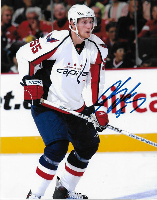 Signed Jeff Schultz Washington Capitals Autographed 8x10 Photo #1 Original