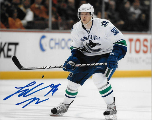 Signed Jannik Hansen Vancouver Canucks Autographed 8x10 Photo #3 Original