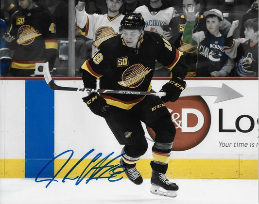 Signed Jake Virtanen Vancouver Canucks Autographed 8x10 Photo #3 Original