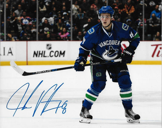 Signed Jake Virtanen Vancouver Canucks Autographed 8x10 Photo #1 Original