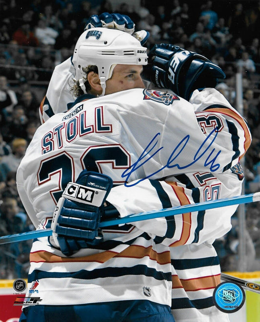 Signed Jarret Stoll Edmonton Oilers Autographed 8x10 Photo #2 Original