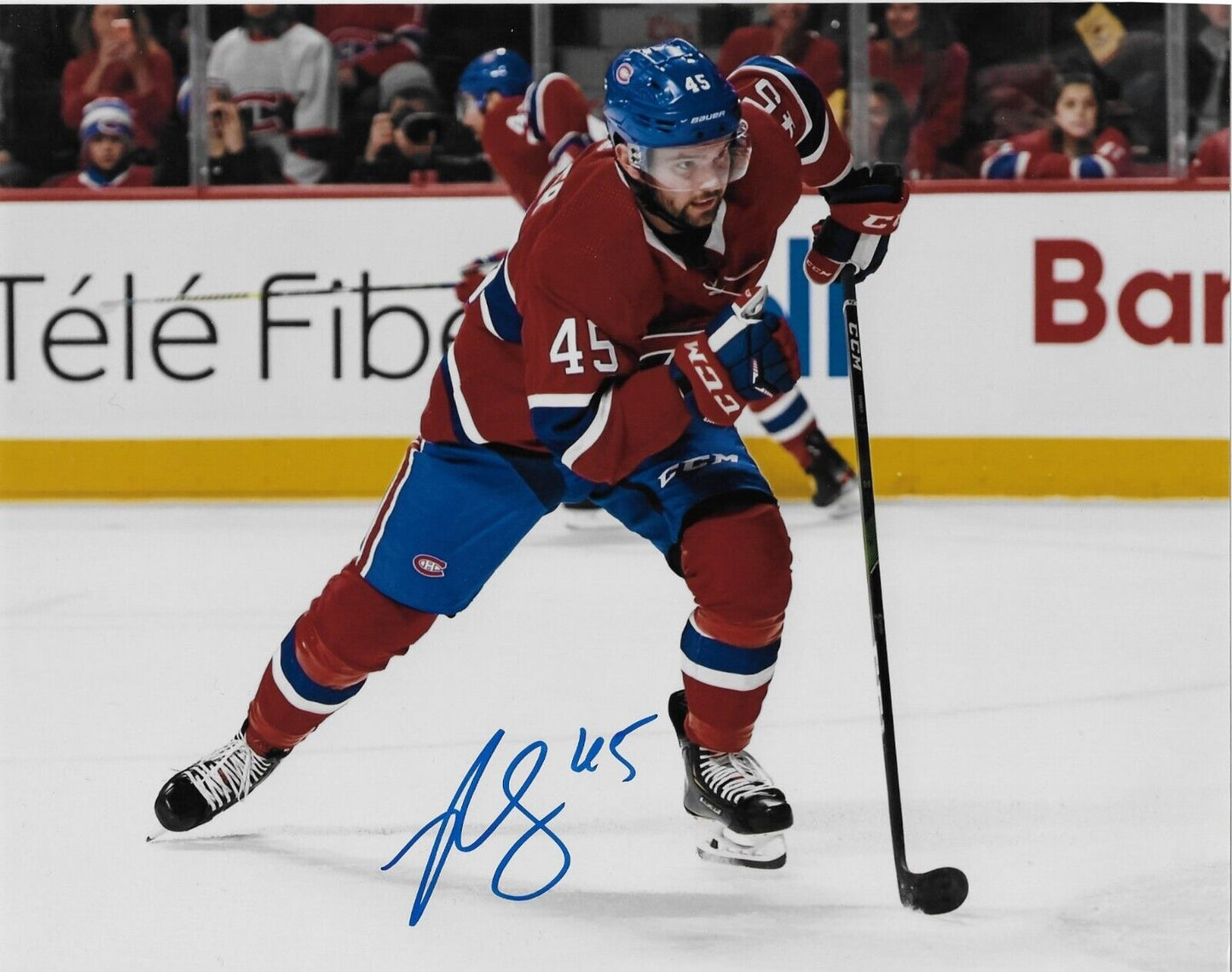 Signed Riley Barber Montreal Canadiens Autographed 8x10 Photo #2 Original