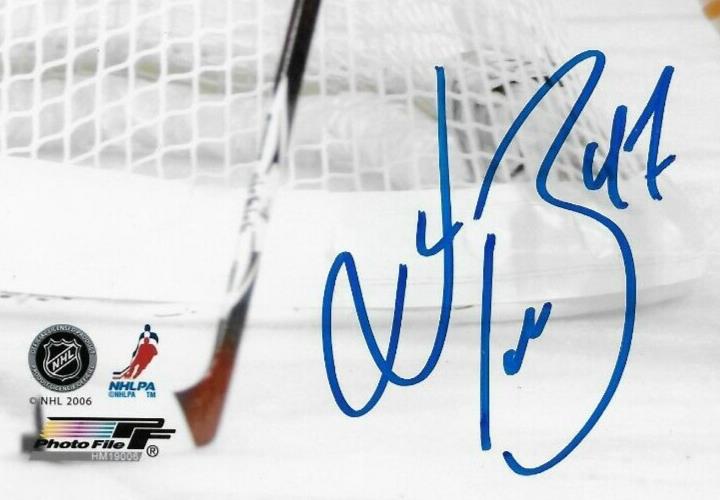 Photo autographiée 8x10 signée Marc André Bergeron des Oilers d'Edmonton #1