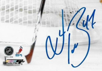 Photo autographiée 8x10 signée Marc André Bergeron des Oilers d'Edmonton #1