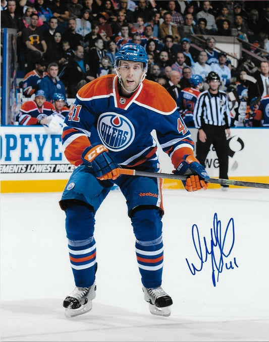 Signed Will Acton Edmonton Oilers Autographed 8x10 Photo #1 Original