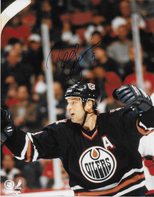 Signed Bill Guerin Edmonton Oilers Autographed 8x10 Photo #1 Original