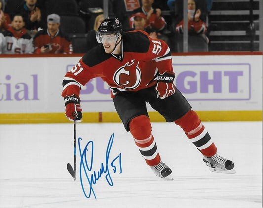 Signed Sergei Kalinin New Jersey Devils Autographed 8x10 Photo #1 Original