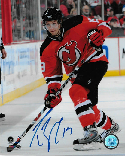 Signed Travis Zajac New Jersey Devils Autographed 8x10 Photo #1 Original