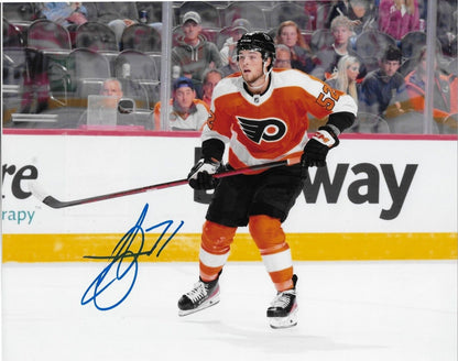 Photo autographiée 8x10 de Tyson Foerster des Flyers de Philadelphie #2 originale