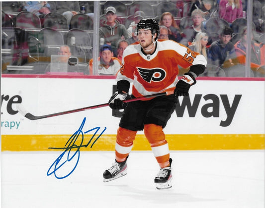 Signed Tyson Foerster Philadelphia Flyers Autographed 8x10 Photo #2 Original
