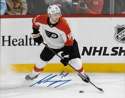 Signed Adam Ginning Philadelphia Flyers Autographed 8x10 Photo #2 Original
