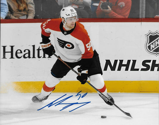 Signed Adam Ginning Philadelphia Flyers Autographed 8x10 Photo #2 Original