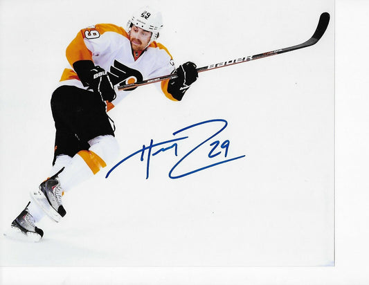 Signed Harry Zolnierczyk Philadelphia Flyers Autographed 8x10 Photo #1 Original