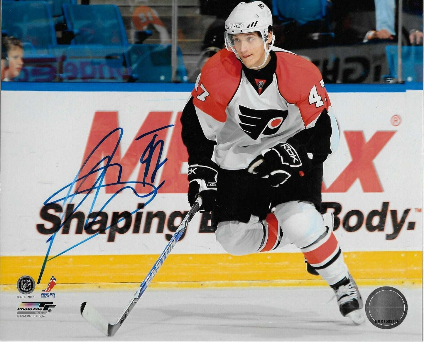 Signed Luca Sbisa Philadelphia Flyers Autographed 8x10 Photo #1 Original
