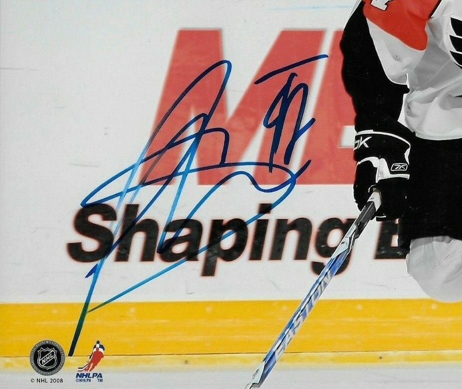 Signed Luca Sbisa Philadelphia Flyers Autographed 8x10 Photo #1 Original