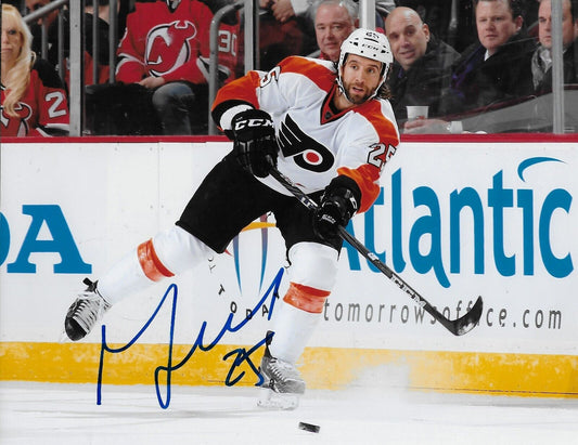 Signed Maxime Talbot Philadelphia Flyers Autographed 8x10 Photo #3 Original
