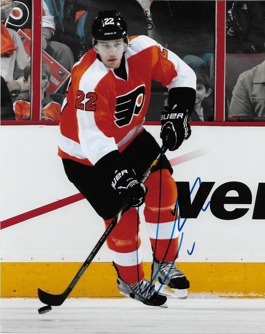 Signed Luke Schenn Philadelphia Flyers Autographed 8x10 Photo #1 Original