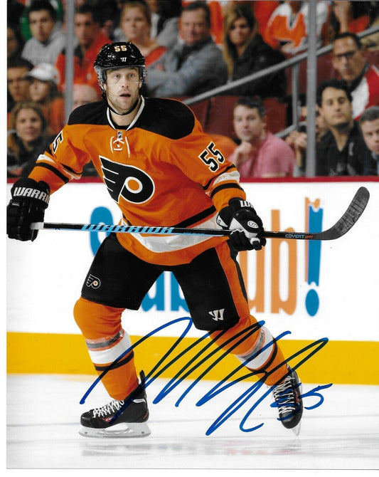 Signed Nick Schultz Philadelphia Flyers Autographed 8x10 Photo #1 Original
