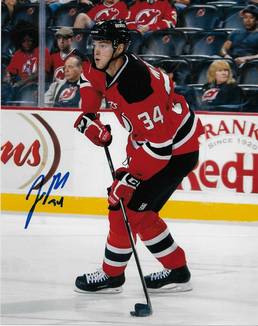 Signed Jon Merrill New Jersey Devils Autographed 8x10 Photo #1 Original