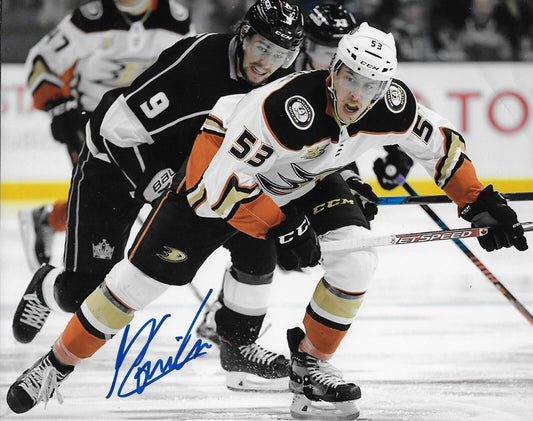Photo autographiée 8x10 signée Maxime Comtois des Ducks d'Anaheim #2
