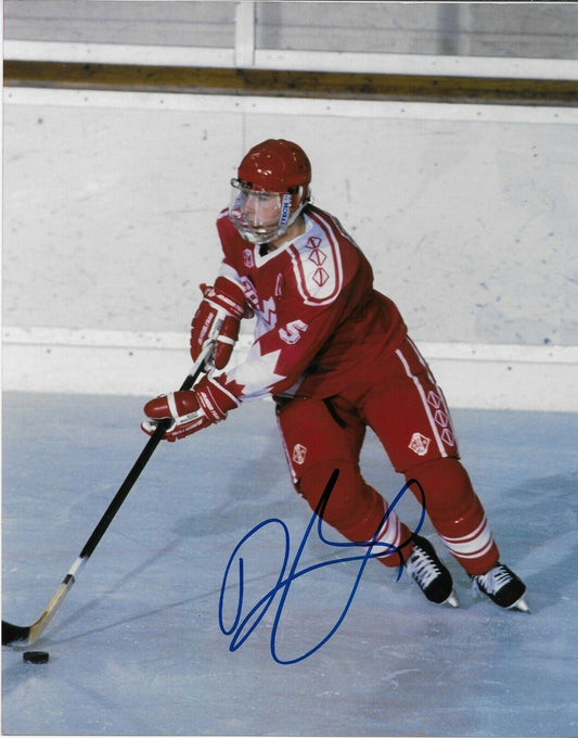 Signed Darryl Sydor Pittsburgh Penguins Team Canada 8x10 Photo #1 Original