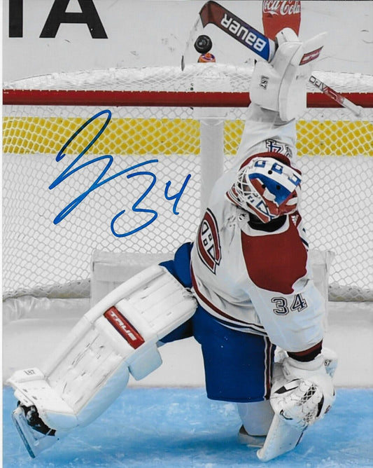 Photo autographiée 8x10 signée par Jake Allen des Canadiens de Montréal #4 Signature privée